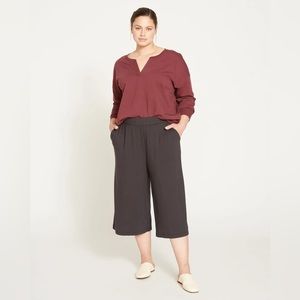 Universal Standard Pull On Cropped Pants - Plum